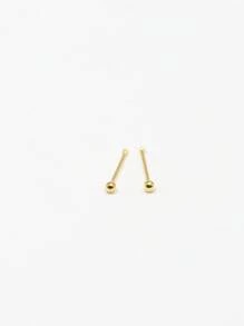 6 Stücke 925 Sterling Silber 1,5mm Kugel Nasenstecker, Silber Nasenpiercingschmuck