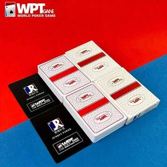 1 Deck Of WPT Texas Holdem Poker Cards, Durable, Water-Resistant And Scratch-Resistant Matte PVC Playing Cards, High-Quality Poker Deck For Holiday Parties And Fun With Friends
