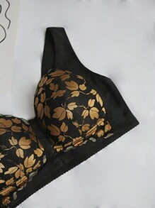 Áo ngực cỡ lớn cho nữ cài trước, đồ lót mỏng, nâng và hỗ trợ vòng một nở nang, chống chảy xệ - màu đen - Xem 5