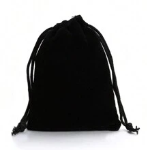 5pcs/10pcs Pack Drawstring Velvet Bags, Earphones, Power Bank, Jewelry Accessories, Jewelry & Cosmetics Packaging Velvet Pouches