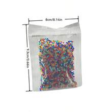 16.000 piezas Perlas de gelatina de hidrogel transparente, perlas rellenadoras de florero, bolas de agua para cultivo sin suelo, decoración central de boda, arreglo floral, relleno de florero (transparente) - Multicolor - Ver 30