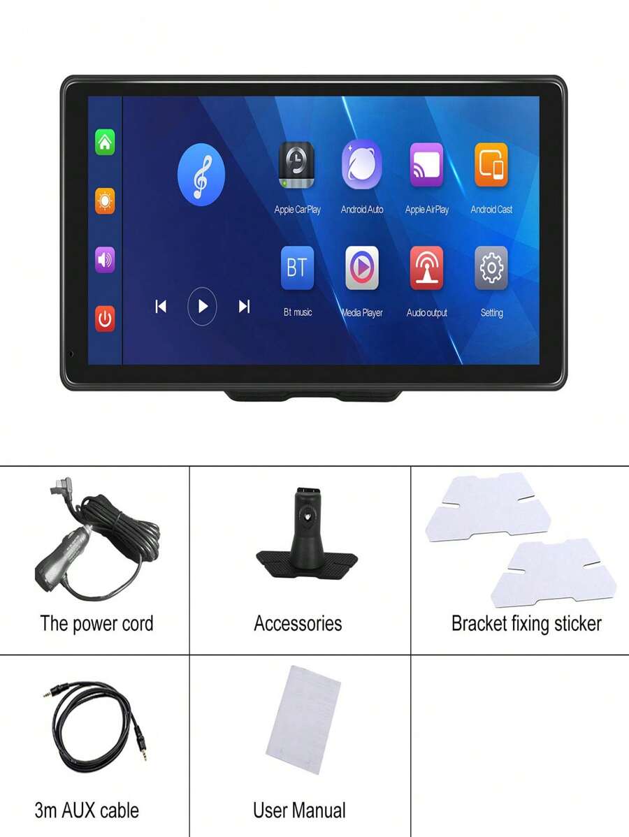 10.36 Inch Screen PND Portable Smart Player Auto With Voice Control Compatible With Android