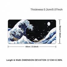 Oversized Lock Edge And Wind Kanagawa Surf Inside Mouse Pad Non-Slip Desk Mat Gift Boyfriend Girlfriend - Color - View 11