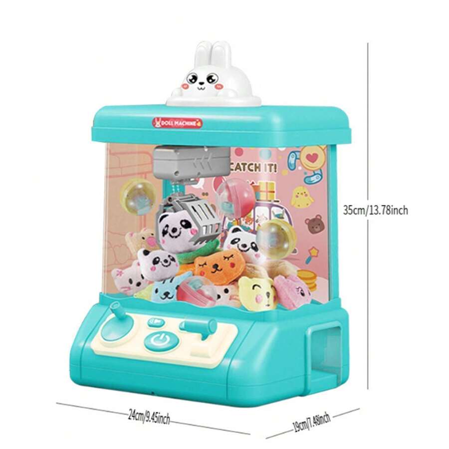 1pc Mini Electric Claw Machine Doll, Stuffed Doll Grabber, Capsule