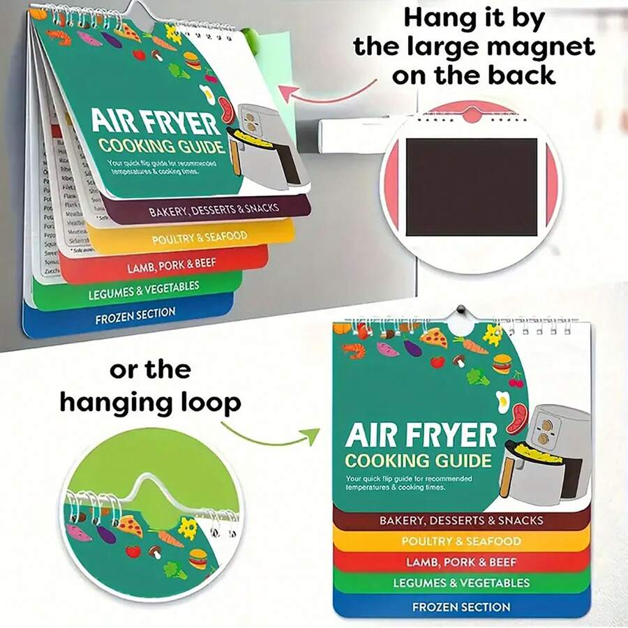 1 Set Ultimate Air Fryer Companion Pressure Cooker Cooking Guide