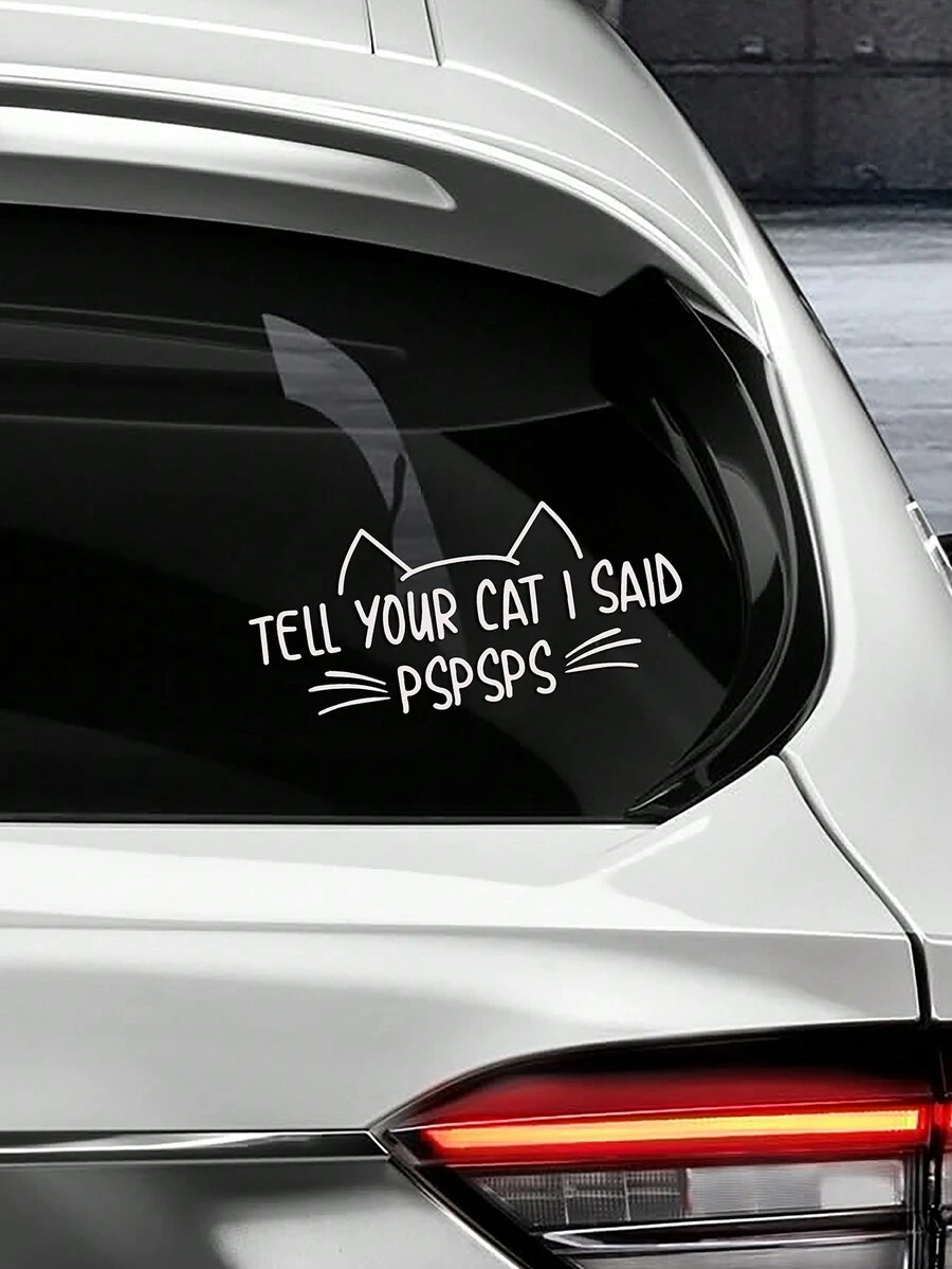 1 pieza Pegatina decorativa para coche para ventana, carrocería y luneta trasera - 33X14,6cm - Ver 1