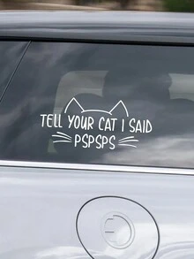 1 pieza Pegatina decorativa para coche para ventana, carrocería y luneta trasera - 33X14,6cm - Ver 7