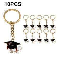 20个/10个装 男女通用毕业礼物 毕业帽钥匙扣/链，合金材质，励志文字，适合七月毕业季、返校礼物、毕业派对小礼物、背包装饰、手机/车钥匙扣、教师节礼物、送给闺蜜的礼物、学生/老师/同学纪念品、汽车配件包挂饰、可爱哥特风Y2K包包配件挂绳带证件套、汽车配件包挂饰、圣诞节汽车礼物、姐妹礼物创意 - 彩色 - 查看 18