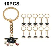 20个/10个装 男女通用毕业礼物 毕业帽钥匙扣/链，合金材质，励志文字，适合七月毕业季、返校礼物、毕业派对小礼物、背包装饰、手机/车钥匙扣、教师节礼物、送给闺蜜的礼物、学生/老师/同学纪念品、汽车配件包挂饰、可爱哥特风Y2K包包配件挂绳带证件套、汽车配件包挂饰、圣诞节汽车礼物、姐妹礼物创意 - 彩色 - 查看 17