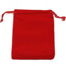 5pcs/10pcs Pack Drawstring Velvet Bags, Earphones, Power Bank, Jewelry Accessories, Jewelry & Cosmetics Packaging Velvet Pouches