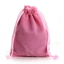 5pcs/10pcs Pack Drawstring Velvet Bags, Earphones, Power Bank, Jewelry Accessories, Jewelry & Cosmetics Packaging Velvet Pouches