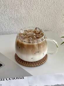 1PC 450ml Glass Pumpkin Cup, Coffee Cup, Clear Glass, Breakfast Cup, Milkshake Cup, Juice Cup, Milk Cup, Clear Cup Drinking Cup, Latte Cup, Espresso Cup, Cappuccino Cup, Latte Cereal Yogurt Drink Cup, Milk Cup Fashion Cup Multi-Purpose Cup Clear Soup Cup, Drink Mug Mug Cute Pumpkin Coffee Mug Home Office - Clear - View 13