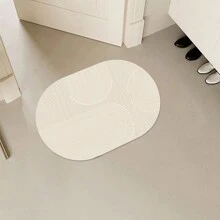 Quick Dry Bathroom Rug - Ultra Thin Bath Mat With Rubber Backing For Bathroom Floor - Washable, Non-Slip Shower Rug Fits Under Door - In Front Of Sink, Bathtub, Shower, Toilet Home Bathroom Decor Floor Carpet Outdoor Rug Door Mat Summer Bathroom Accessories Back To School