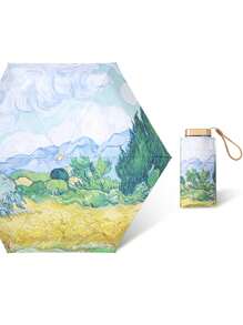 1 Stück Mini Klappschirm, Multifunktion, wasserdicht, sonnenschutzfähig, UV-Schutz, kompakt und tragbar für Reisen, Jungen-Valentinstags-Herz-Valentinstag