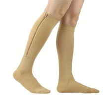 Calcetines de compresión de 20-30 mmHg con cobre - Calcetines de compresión para mujeres con soporte para pantorrillas anchas, compresión gradual para correr y actividades atléticas - Multicolor - Ver 5
