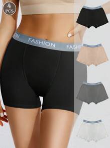 Quần lót nữ đơn giản màu trơn có dây thắt lưng chữ 4 chiếc, thích hợp mặc với váy - Nhiều màu - Xem 1