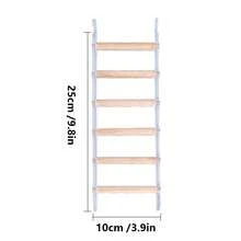 1 chiếc thang Acrylic hình con vẹt, họa tiết hoa mẫu đơn hình con hổ, bậc thang leo trèo, thang gặm cho lồng chim, đồ dùng cho thú cưng - Màu be - Xem 5