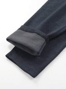 1 bộ đồ lót giữ nhiệt vải co giãn cho nam, đồ mặc nhà bó sát & đồ ngủ cho mùa thu/đông - Màu xám đen - Xem 9