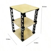 16x16 Baseplate Double-Layer Display & Storage Rack - Multicolor - View 4