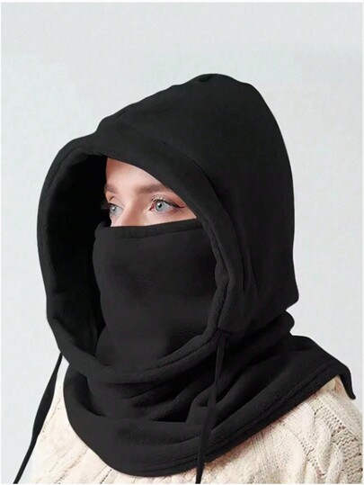 1pc Winter Balaclava Face Mask, Windproof, Outdoor Sports Cycling Ski Full Face Mask, Warm Fleece Balaclava Hat For Men And Women
