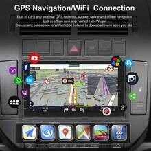 Estéreos De Coche Carplay Y Android Auto 2 Din Bt Wifi+cámar, Funciona sin problemas y es fácil de usar con durabilidad. Admite múltiples idiomas, con alta sensibilidad, alta definición y alta transparencia. - Azul Marino - Ver 6