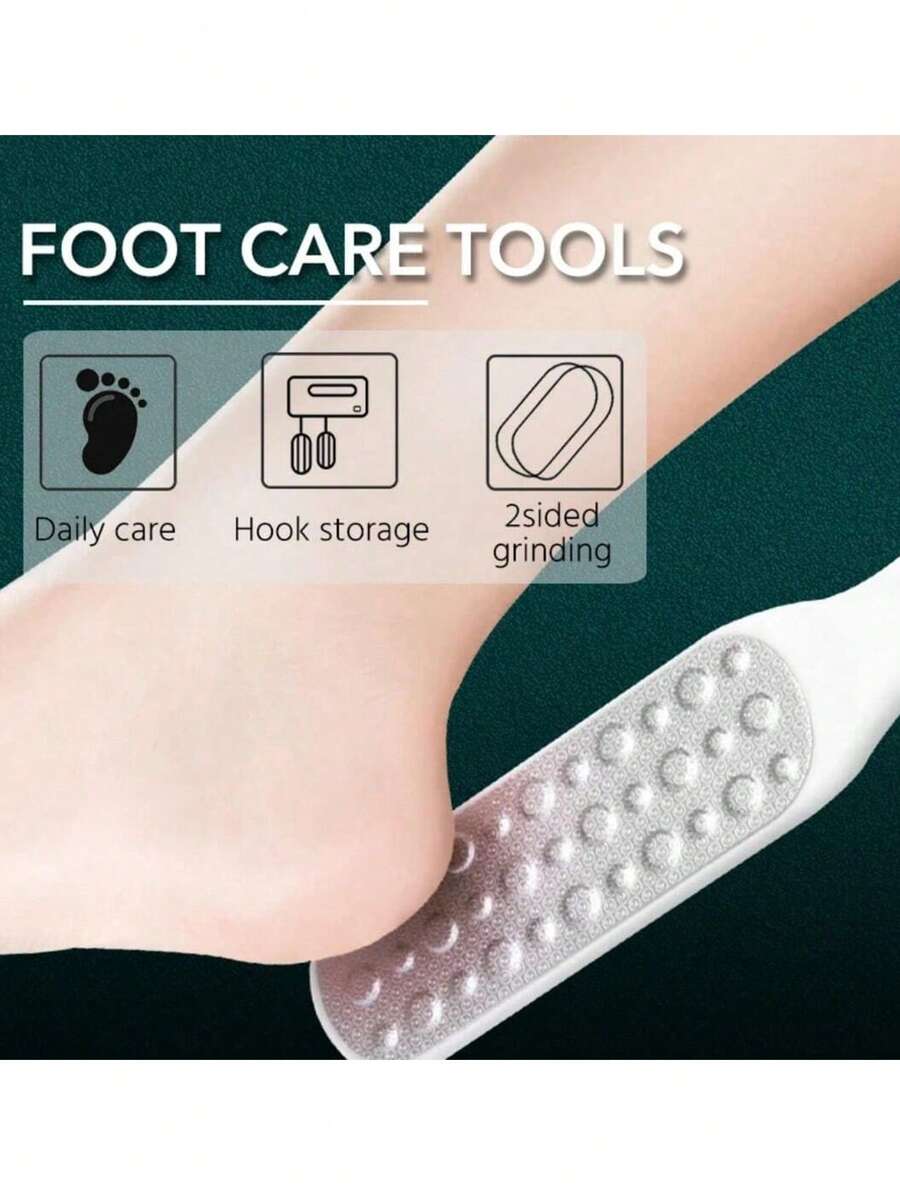 DoubleSided Professional Foot File, Stainless Steel Callus Remover For