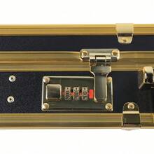 SHZICMY Hairdresser Tool Box With Code Lock, Barber Tool Travel Organizer Case, Hairdressing Salon Clipper Trimmer Holder Portable Hairdressing Scissors Bag Multifunctional, 55 X 27 X 10 Cm (Gold) - 金色 - 查看 7