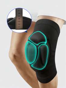 2PCS Summer Women Men S/M/L/XL Black Knee Pads, Thick Soft Breathable Knee Pads , For Dance Volleyball Basketball Football Tennis Running Outdoor Sport Workout Cycling Protector Knee Brace Gym Accessories Knee Support Sports Knee Pads Gym Knee Pads
