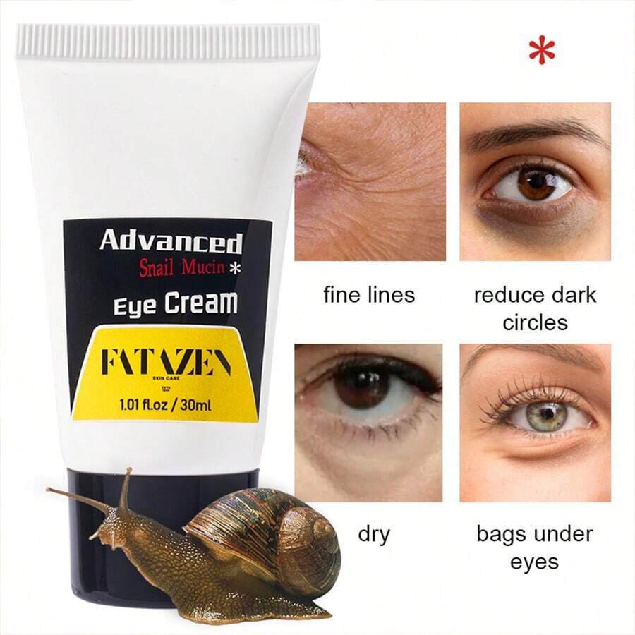 FATAZEN 30ml Snail Mucin Eye Cream For Firming Puffiness & Lightening