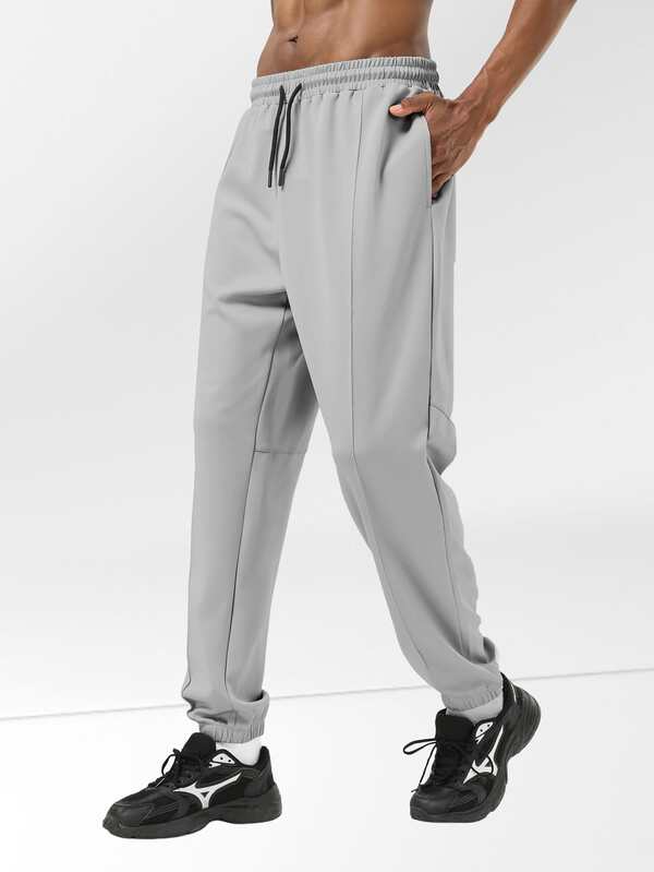 SHANYING Pantaloni sportivi da uomo stile boyfriend, con vita con cordoncino, elastici e traspiranti, con tasche, pantaloni della tuta da jogging per allenamento, palestra, corsa