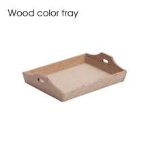 1:12 Scale Miniature Wooden Fruit Plate, Tray, Platter For Dollhouse Kitchen Micro Scene - Multicolor - View 9