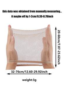 Mũ Tóc Giả Có Thể Tái Sử Dụng, 1 Công Cụ Đội Tóc Giả Đa Chiều Bằng Polyester Cho Nam Nữ - Màu Khaki - Xem 3