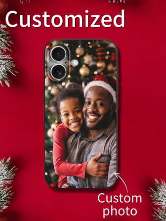 1 قطعة حافظة هاتف سوداء مخصصة متوافقة مع هواتف آيفون 15 برو ماكس، 17 برو ماكس، 17 إير، سامسونج S24 أولترا، ريدمي وطرازات أخرى