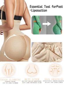 1 件压缩全身塑身衣高腰塑身衣腹部控制 Faja 短裤腰部训练束腰