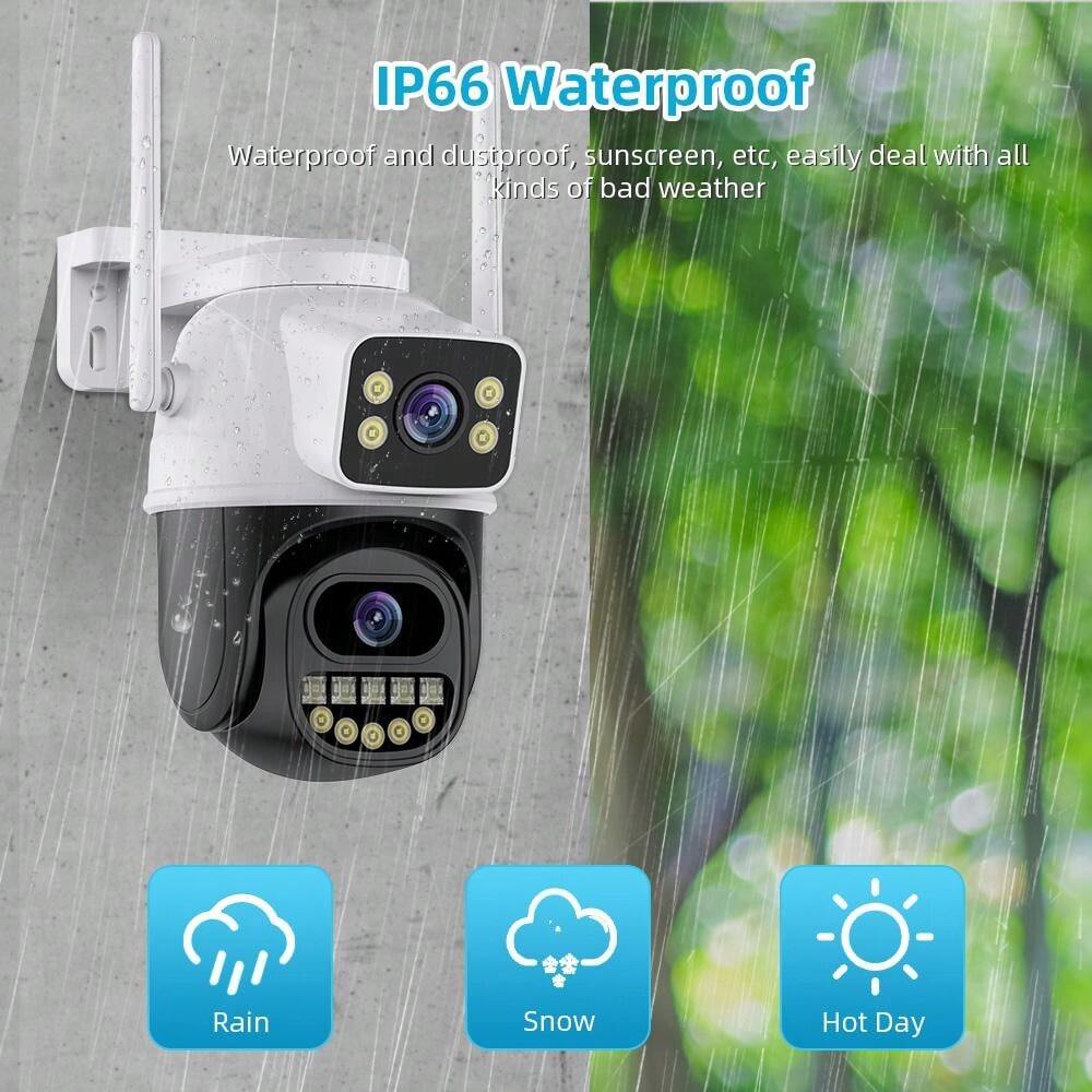 8MP Dual Lens Dual Screen Panoramic Night Vision Intelligent Home