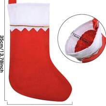 1 cây thông Noel bằng nỉ, đồ trang trí ngày lễ, túi quà, tất Giáng sinh - Đỏ - Xem 2