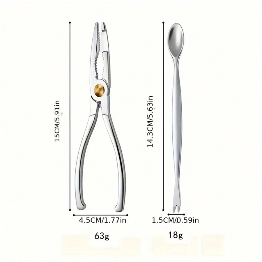 1 Set, Crab Eating Tool, Professional Seafood Shell, Zinc Alloy Crab