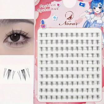1pc 120/60/36 Clusters Versatile Faux Eyelashes Extension Kit, Natural Style, Soft False Lashes, Professional Makeup DIY Set, Reusable, Suitable For Beginners