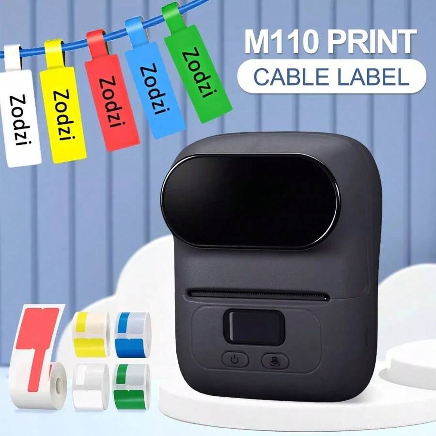 M110 Label Maker Machine Thermal Bluetooth Label Barcode Printer LOT