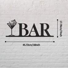 Black Metal Happy Hour Sign - Stylish Bar Wall Art For Home Decor, Outdoor And Indoor Use, Perfect For Living Room And Dining Room, Suitable For Modern Home Decor, Room Decor, Bedroom Decor, Bathroom Decor, Waterproof, Rust-Proof