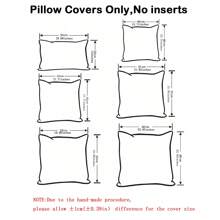 1pc Corduroy pillowcase pink stripe patchwork design - Navy Blue - View 2