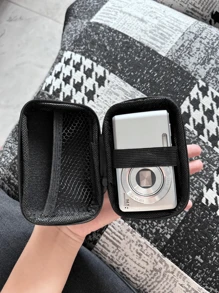 1pc Portable CCD Camera Protective Case, Compact Design, Waterproof Material, Ideal For Outdoor Photography Enthusiasts And Travelerscharger Case Office Must Haves Digital Bag Cable Camerabag Electronic Data Cable Organizer Storage Power Bank Cover Forwallet Travel Camera Bag Women Man Child's Christmas Gifts Essential Teacher Supplies Waterproof Lightweight Large Capacity Portable Accessories