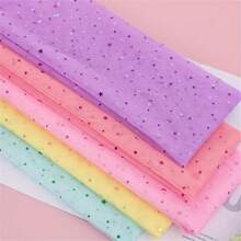 10 码星月闪光亮片薄纱卷，柔软薄纱面料亮片薄纱卷轴面料，适用于 DIY 芭蕾舞裙、婚礼生日派对装饰装饰和 DIY 工艺品、圣诞节 - 彩色 - 查看 7