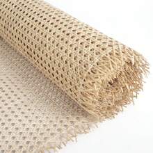 1 Roll Natural Cane Sheets Webbing Rattan Sheets Webbing Chair Repair Rattan 40*200CM - Beige - View 2