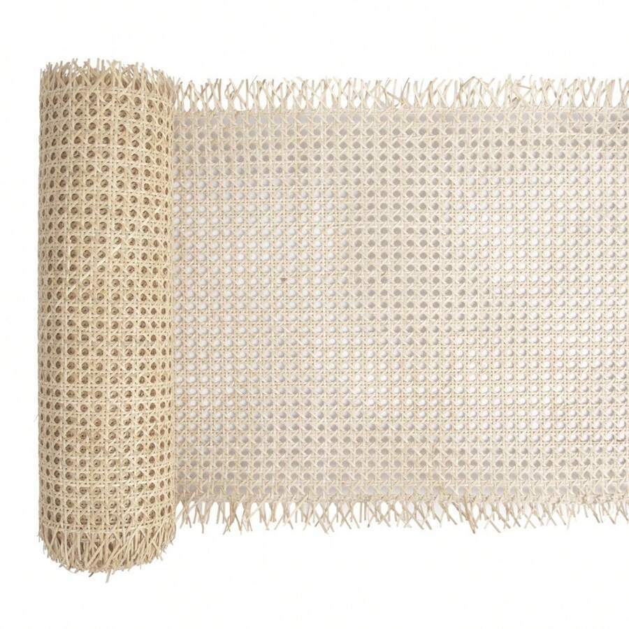 1 Roll Natural Cane Sheets Webbing Rattan Sheets Webbing Chair Repair Rattan 40*200CM - Beige - View 1