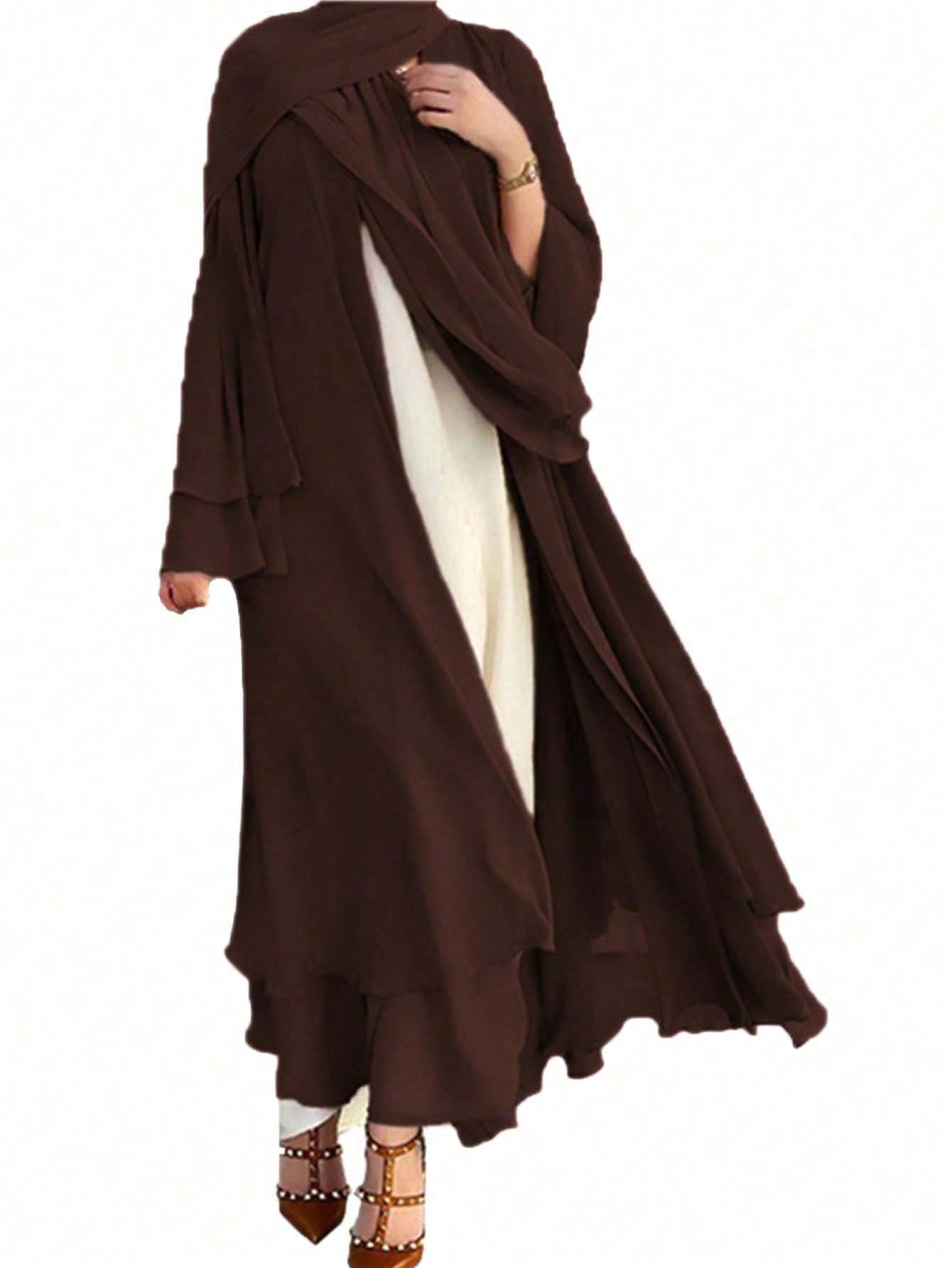 قطعة واحدة من العباءة الأنيقة الكاجوال الخفيفة من...