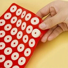 1 件，48 腔硅胶迷你甜甜圈模具 - 非常适合 DIY 蛋糕装饰、烘焙和冰淇淋制作 - 家庭厨师的厨房小工具和配件 - 彩色 - 查看 3