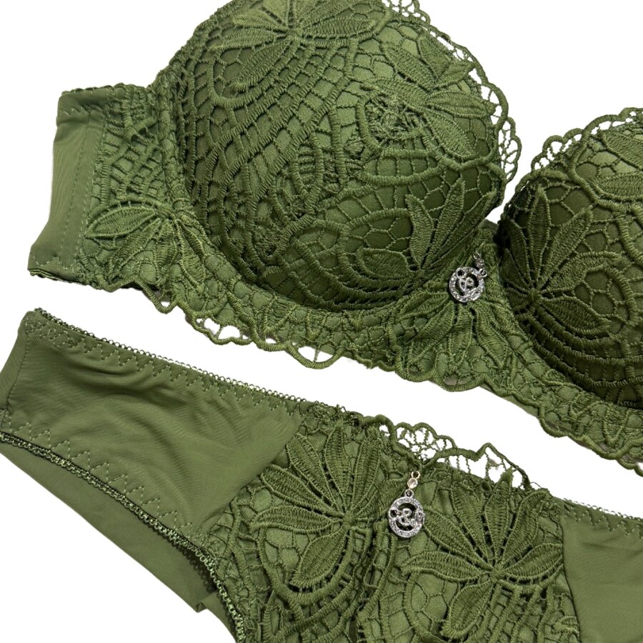 IMPORTED LILY SET IN VARIOUS COLORS - 軍綠色 - 查看 1