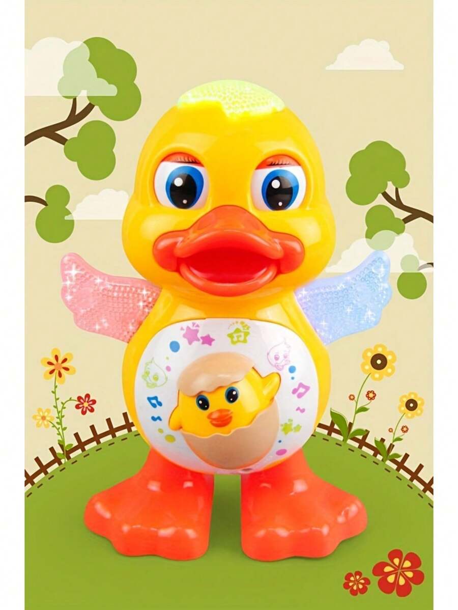 Electric Dancing Duck Funny Blink Eyes Flashing Light Cute Musical