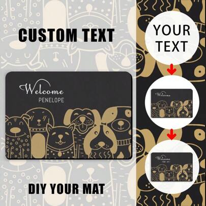 Felpudo personalizado, felpudo con foto, felpudo con texto, felpudo con nombre de familia, felpudo de bienvenida